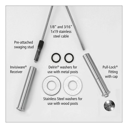 RAILFX Cable Rail 224 Pro Kit 20 ft RFX22420